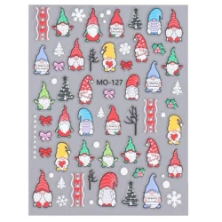 Naklejki na paznokcie samoprzylepne motyw świąteczny