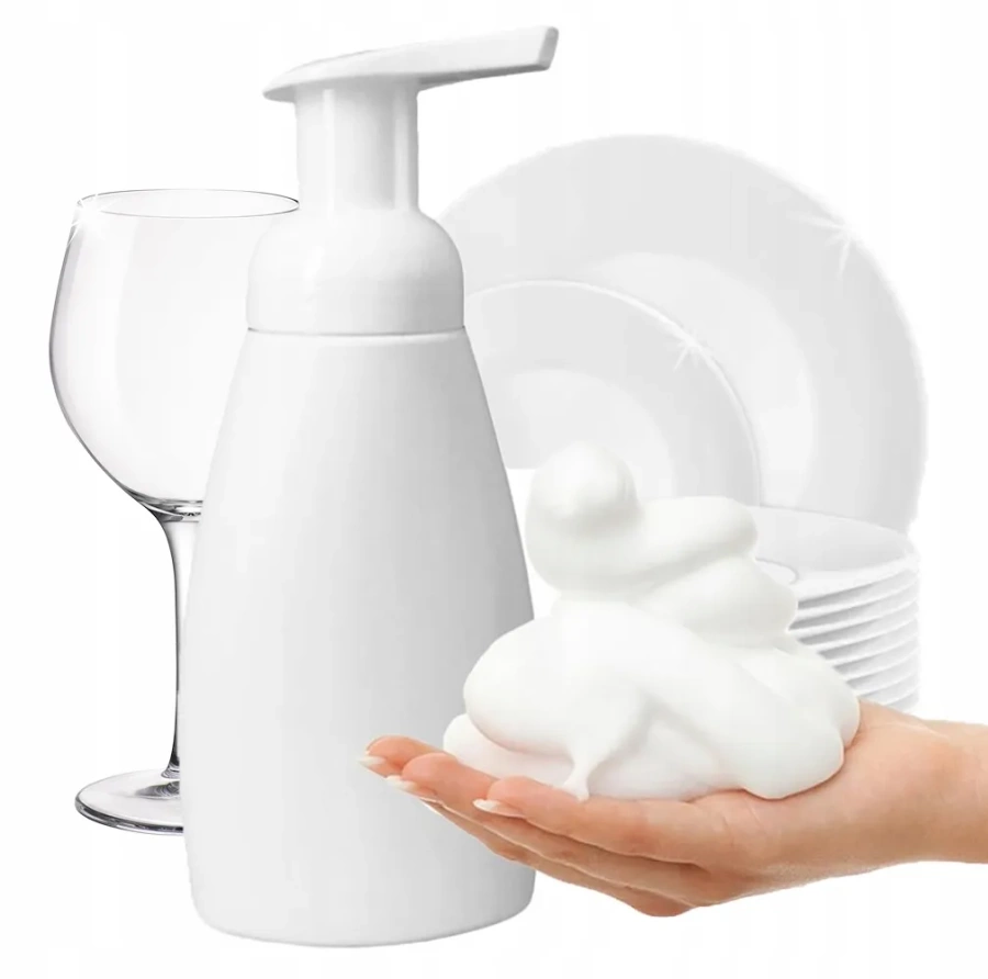 Dozownik spieniający butelka pojemnik do płynów biały 300 ml