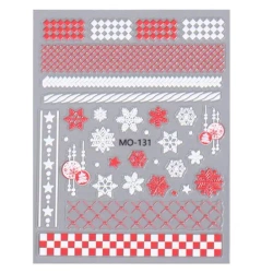 Naklejki na paznokcie samoprzylepne motyw świąteczny