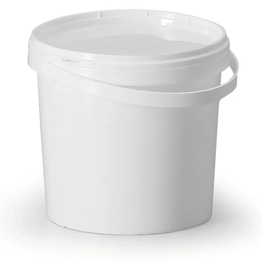 Wiaderko białe z pokrywką 1,2 L