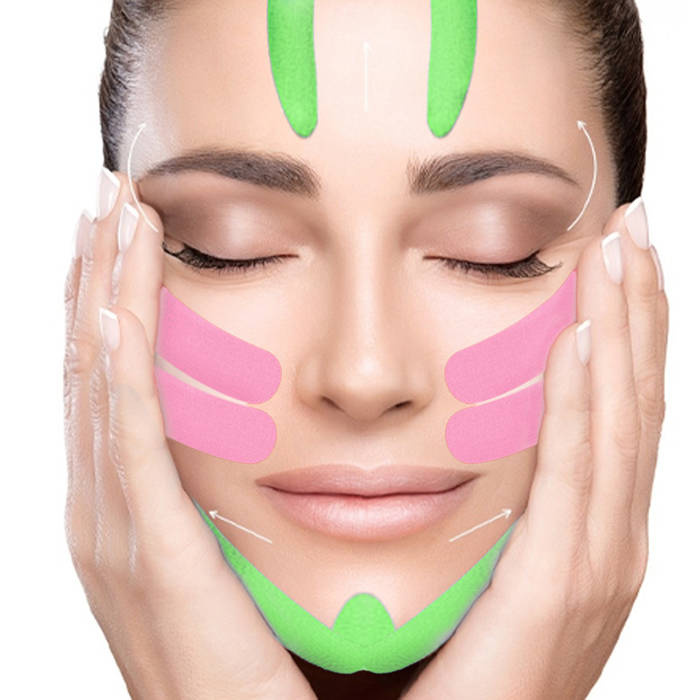 Taśma samoprzylepna do Faceliftingu Kinesiotape, zielona metr