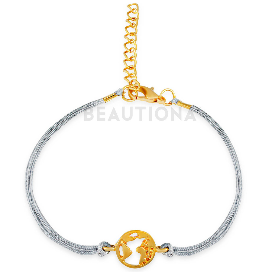 Zestaw bransoletek złotych palma serce 5 sztuk