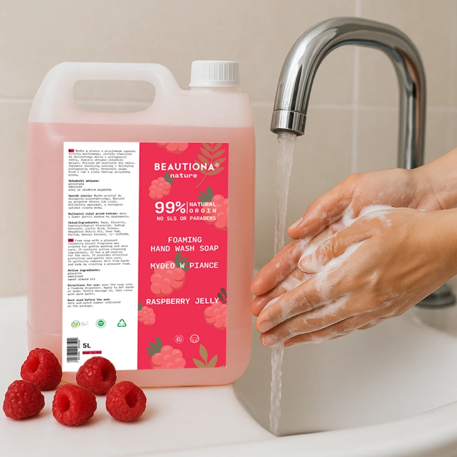 Mydło w piance malinowy kisiel 5 l