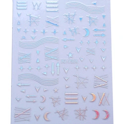 Naklejki 3D na paznokcie holo JO-1584