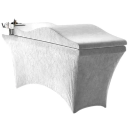 Prześcieradło na materac kosmetyczny szare