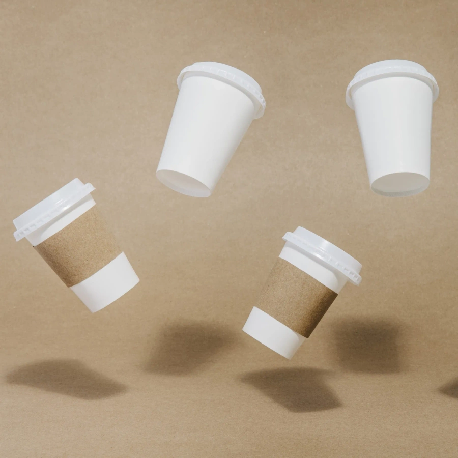 Pokrywki do jednorazowych kubków 50 sztuk 80 mm