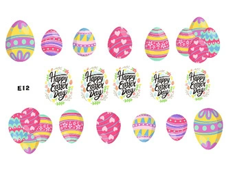 Naklejka wodna wielkanocna E12
