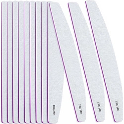 Zestaw pilników do paznokci łódka zebra 180/240 10 szt.