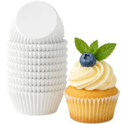 Papierowe foremki do muffinek białe 200 szt