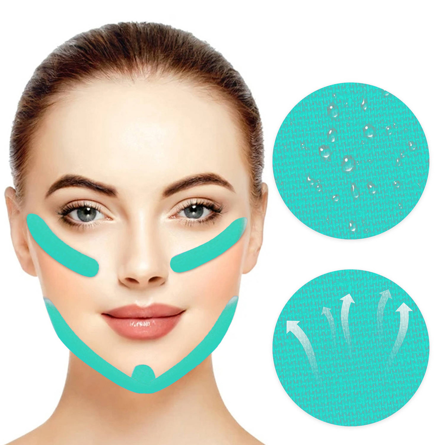 Taśma samoprzylepna do Faceliftingu Kinesiotape, turkusowa metr