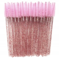 SZCZOTECZKA SPIRALKA DO RZĘS JASNY RÓŻ 50 SZT