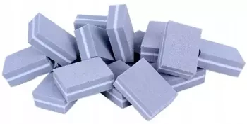 50x Mini Blok Polerski Kostka 100/180 buffer szary