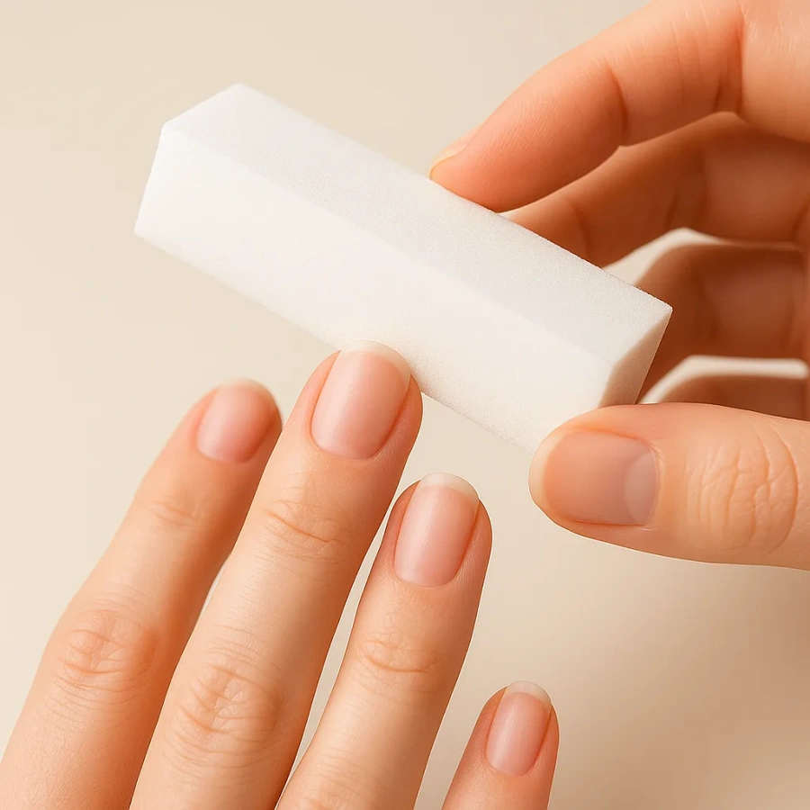 Blok polerski do paznokci kostka 100/100 biały – trwały zestaw 10 sztuk