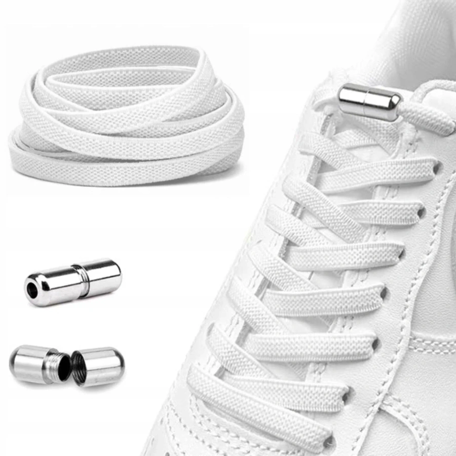 Sznurowadła elastyczne samozaciskowe bez wiązania