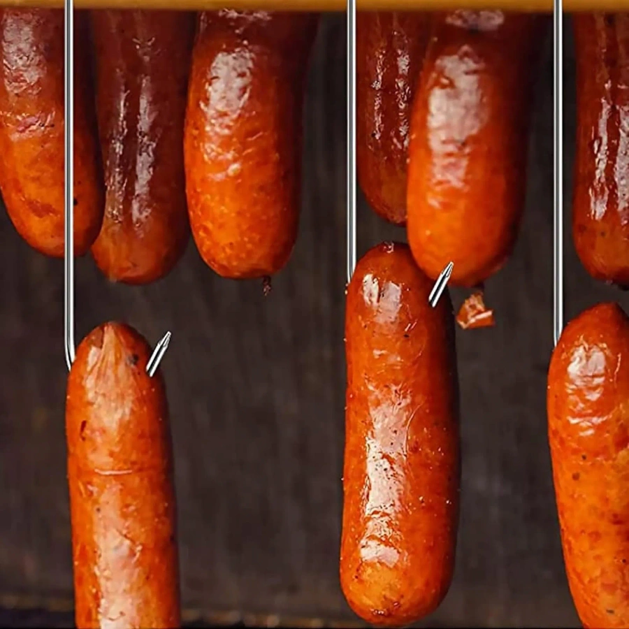 Haki wędzarnicze do wędlin stalowe 15 szt