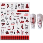 Naklejki na paznokcie samoprzylepne motyw świąteczny