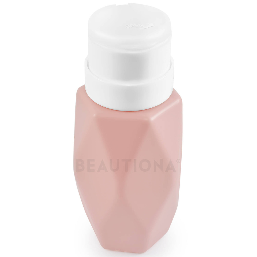Buteleczka pojemnik na cleaner aceton 200 ml jasny róż