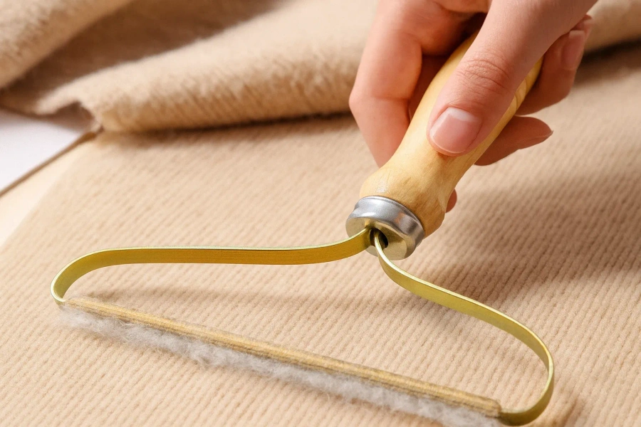 Szczotka grzebień golarka do ubrań sierści kanapy 13 cm