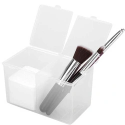 Organizer pojemnik na kosmetyki zamykany przeroczysty