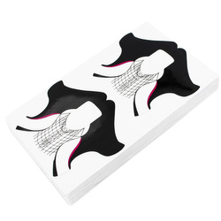 Szablony do przedłużania paznokci żelem szerokie 100 szt.