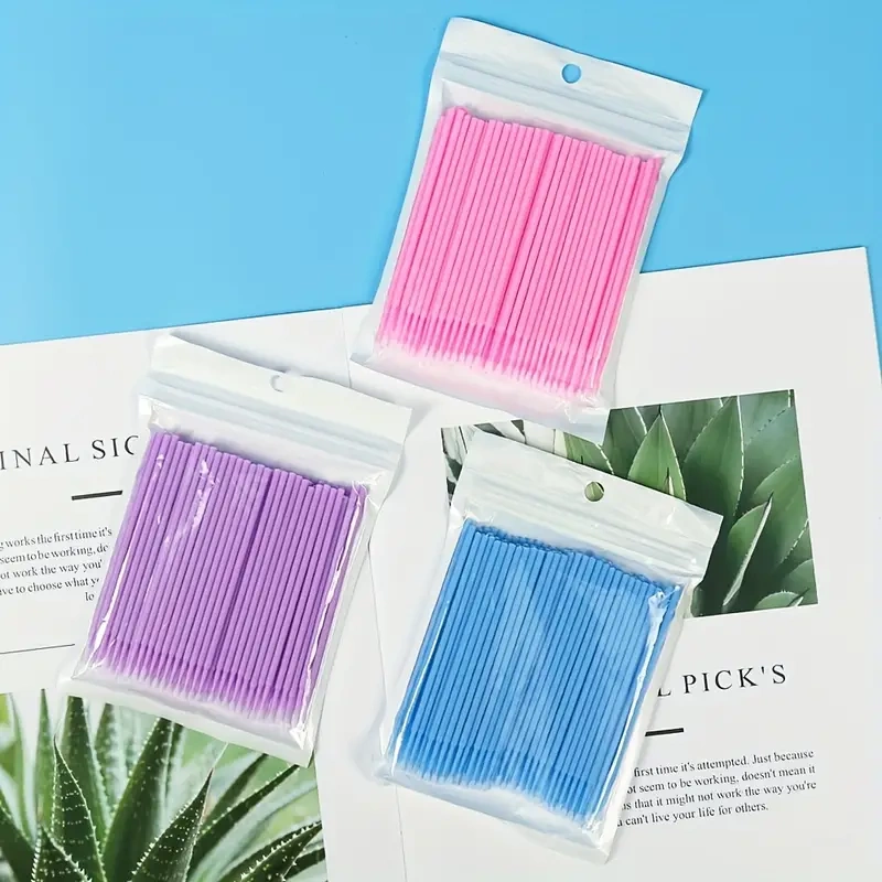 Jednorazowe mikro aplikatory do rzęs bezwłókninowe