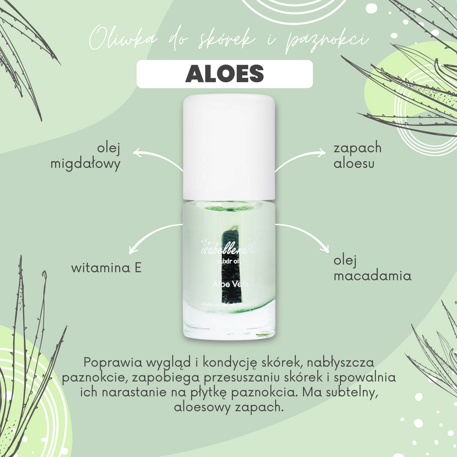 Oliwka do skórek i paznokci Aloe Vera olejek 7 ml