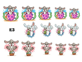 Naklejka wodna wielkanocna E3