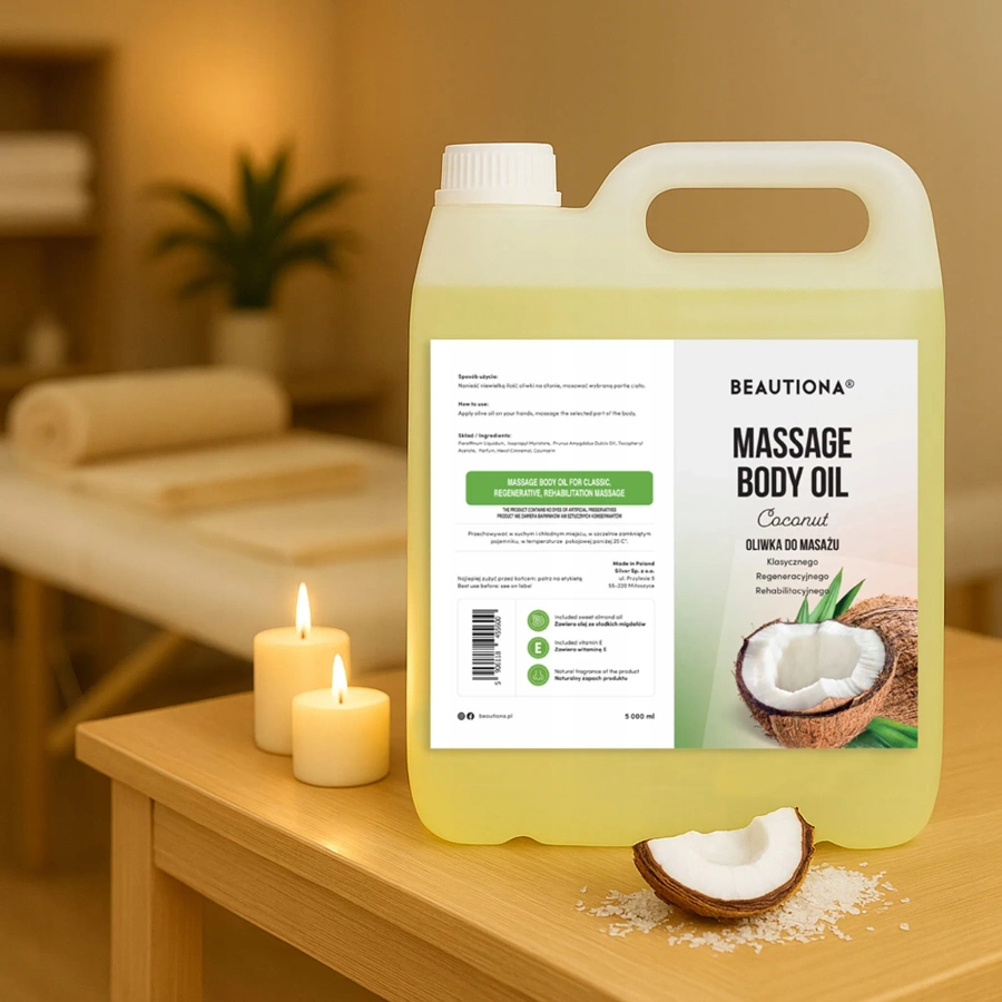 Oliwka olejek do masażu ciała kokos 5000 ml