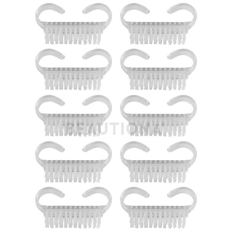 Szczoteczka Mała z Podwójnym Uchwytem, przezroczysta 10 sztuk