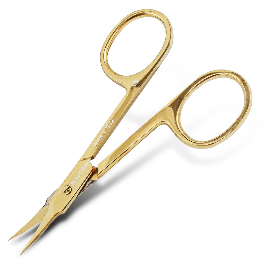 Beautiona profesjonalne nożyczki do skórek ONA #S02 złote