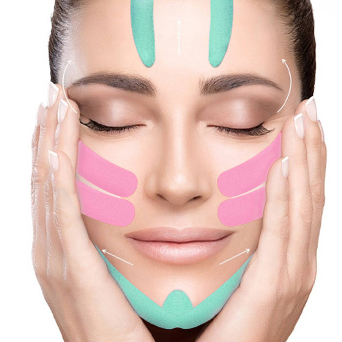 Taśma samoprzylepna do Faceliftingu Kinesiotape, turkusowa metr