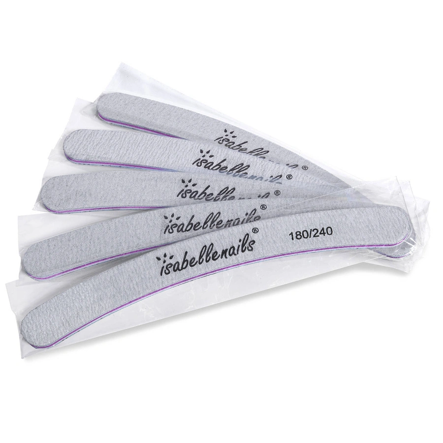 Zestaw pilników do paznokci banan zebra 180/240 bezpieczny pakiet 10 szt.