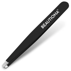 Pęseta skośna do brwi czarna