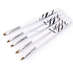 Zestaw pędzelków do żelu 5 sztuk nr 04