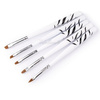 Zestaw pędzelków do żelu 5 sztuk nr 04
