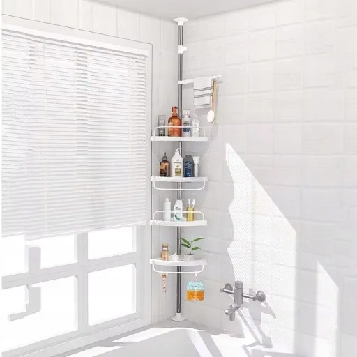 Teleskopowa półka narożna pod prysznic