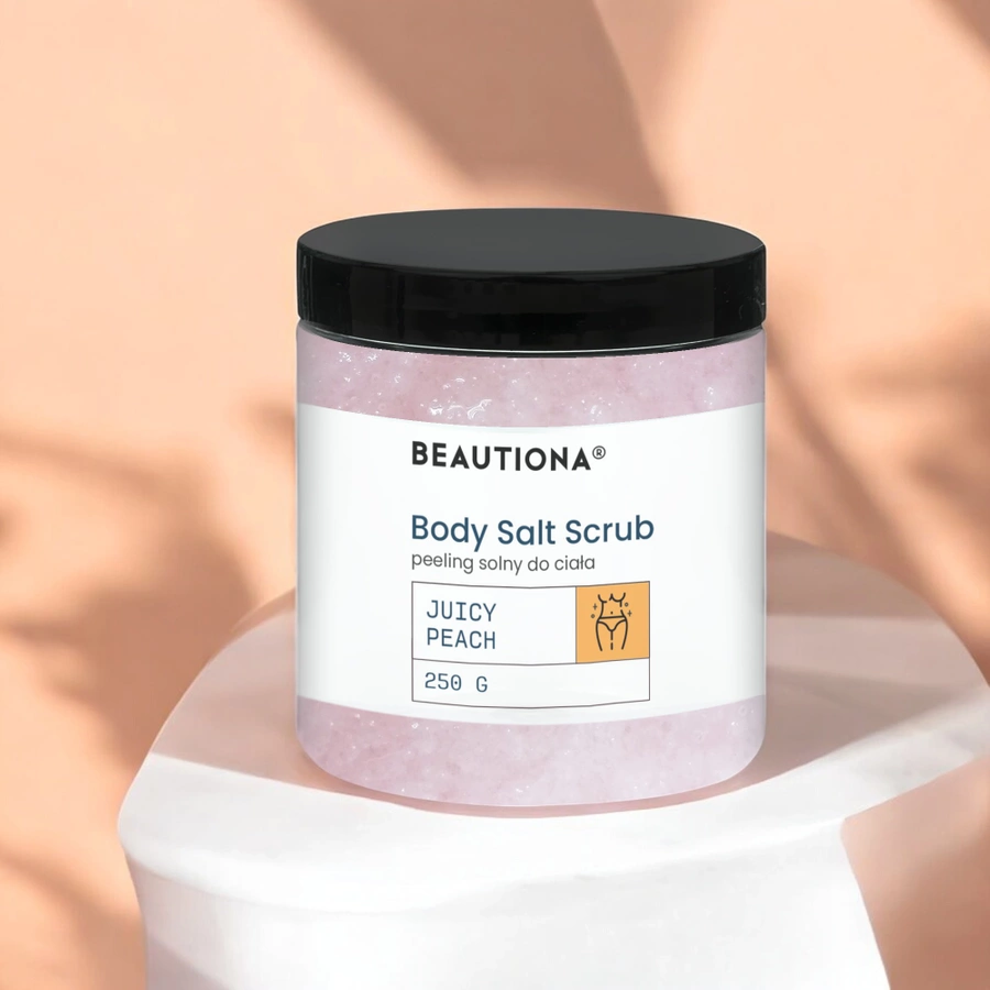 Peeling solny do ciała o zapachu brzoskwini