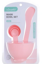 Zestaw do maseczek, alg - miseczka, szpatułka i 3 miarki