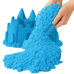 Piasek Kinetyczny 1 kg Niebieski – Super Plastyczna Piaskolina dla Dzieci