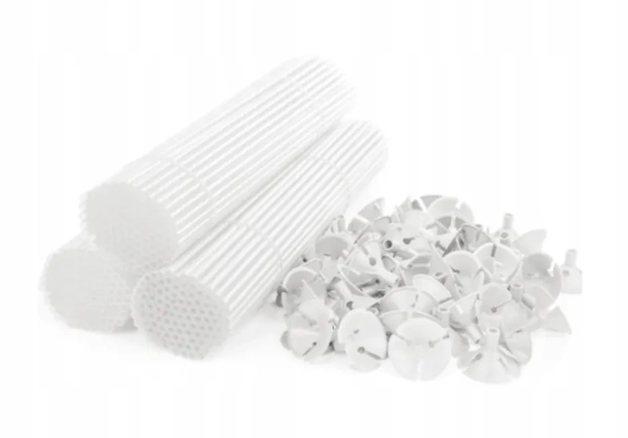 Patyczki do balonów z koszyczkami 100 szt 40 cm