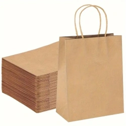 Jednorazowe torby papierowe ekologiczne 25 szt 18x8x22,5 cm