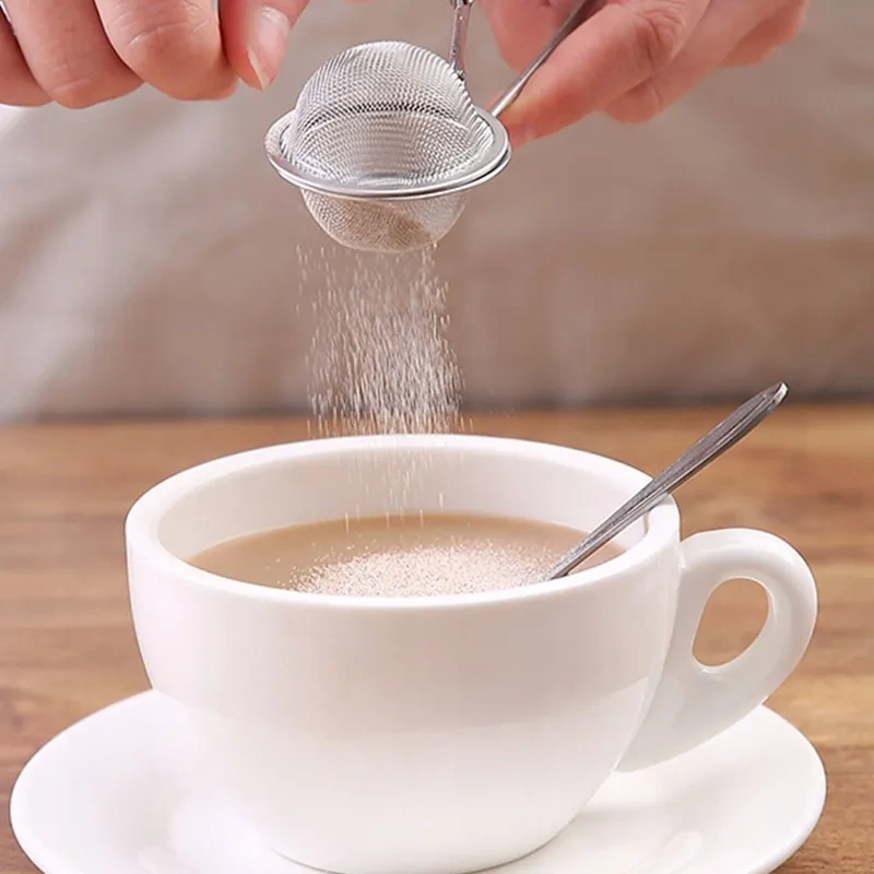 Zaparzacz stalowy do herbaty i ziół z uchwytem