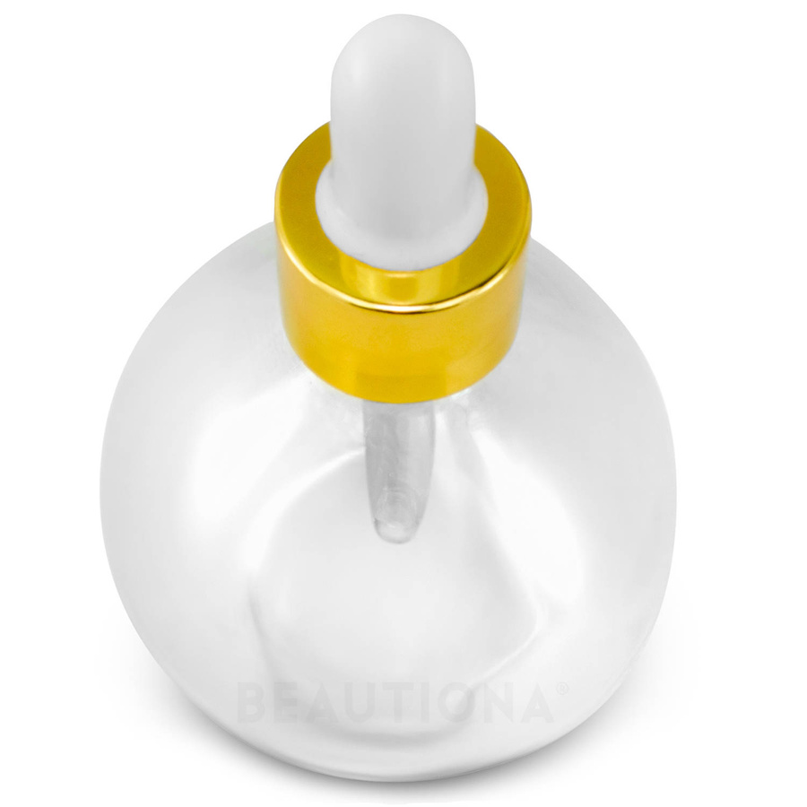 Butelka kula szklana z pipetą na serum olejek 75 ml