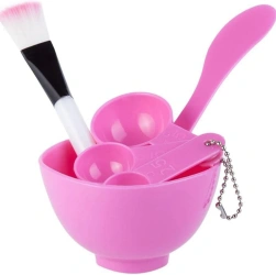 Zestaw do mieszania oraz nakładania maseczek różowy