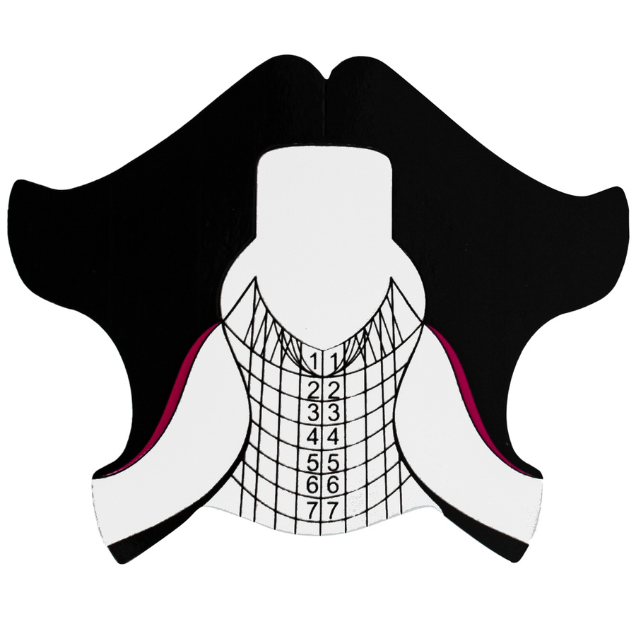 Szablony do przedłużania paznokci żelem szerokie 20 szt.