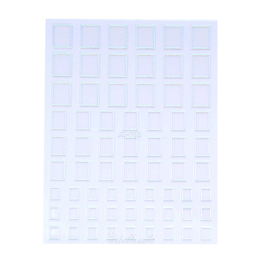 Naklejki 3D na paznokcie geometryczne wzory holo JO-765