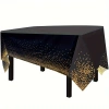 Foliowany obrus czarny 274x137 cm