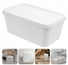Wiadra prostokątne 3,3L z pokrywką [10 szt.] - Atest PZH / Do żywności