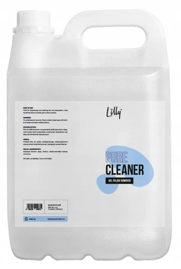 Cleaner Lilly odtłuszczacz do paznokci hybrydy 5000 ml 