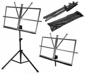 Statyw regulowany do nut składany z pokrowcem 123 cm